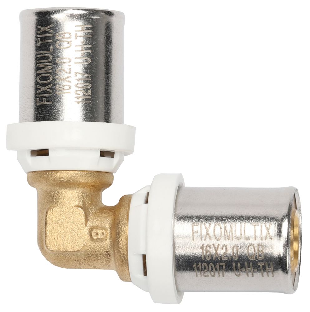 Coude égal 90° multicouche à sertir 32mm Fixoconnect