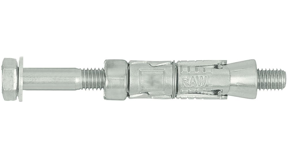 Lot de 10 boulons d'ancrage Rawlplug RawlBolt M16 x 180mm