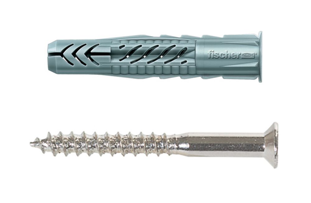 Chevilles universelles Fischer UX 6 x 35 R S/20 6 x 35mm, lot de 25