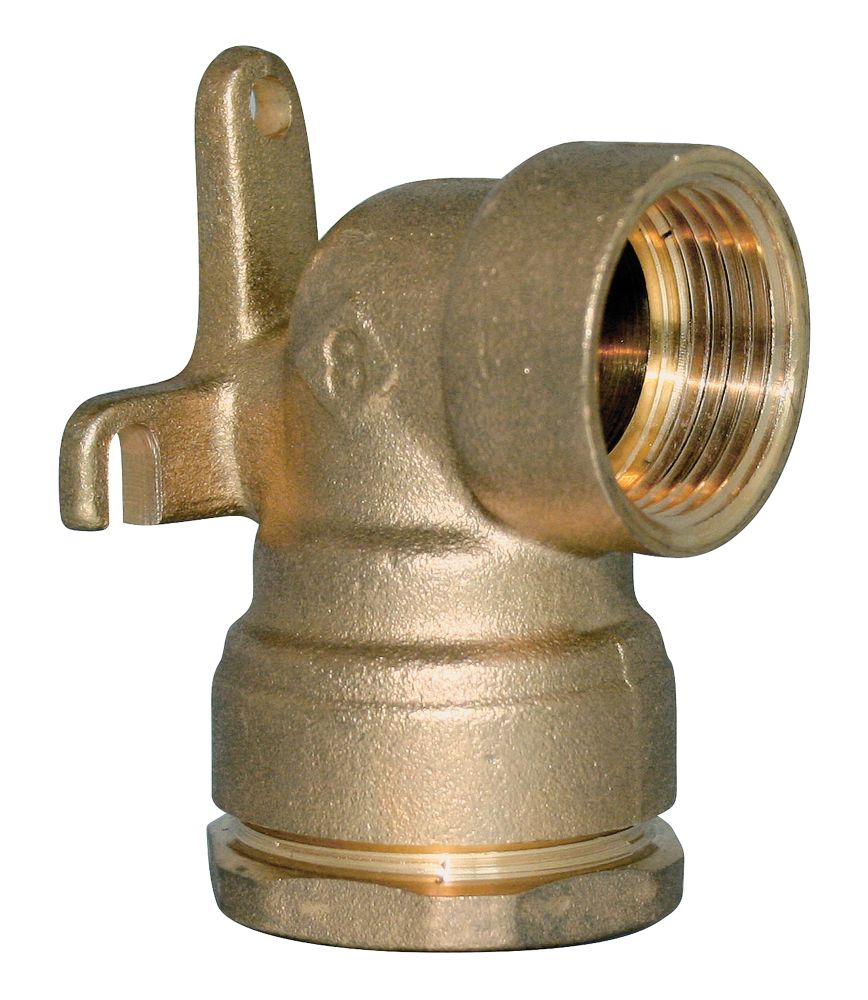 Applique murale en laiton SUMO à visser pour tube PE 20mm x 15/21 - 1/2" Pronorm