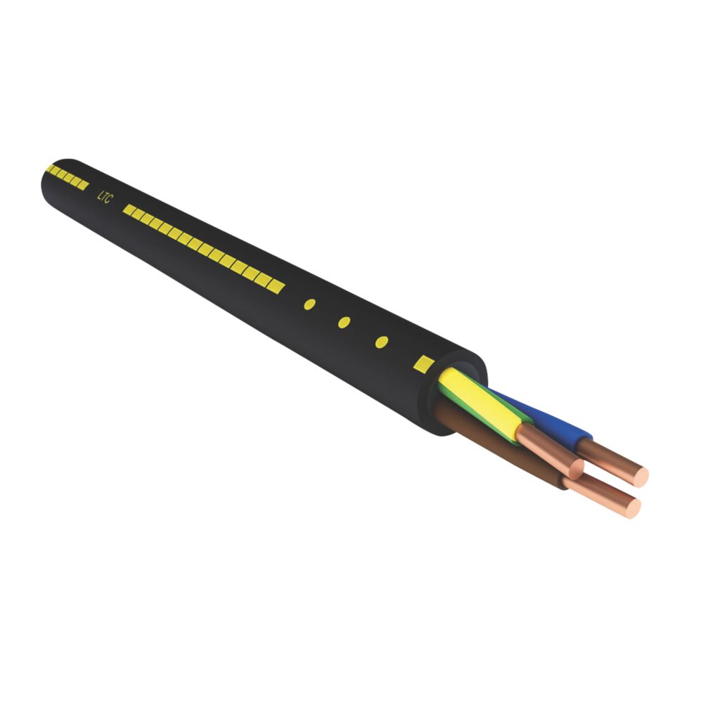 CABLE ELECTRIQUE 3G1,5MM2 RO2V - 3G15 ELECTRICITE LONGUEUR 02 M