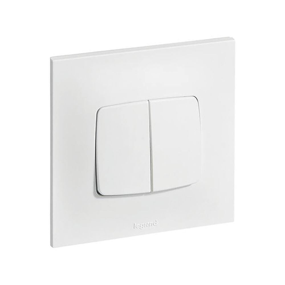 Double va-et-vient 1 poste Neptune Blanc Legrand