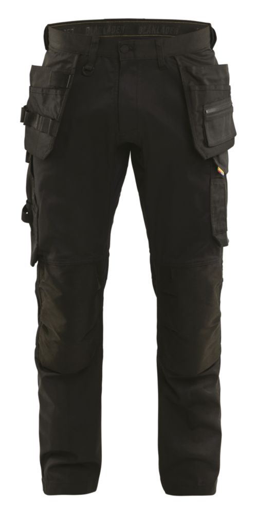 Pantalon de travail stretch 2D bi-directionnel Blaklader noir, taille 56 longueur 85 cm 