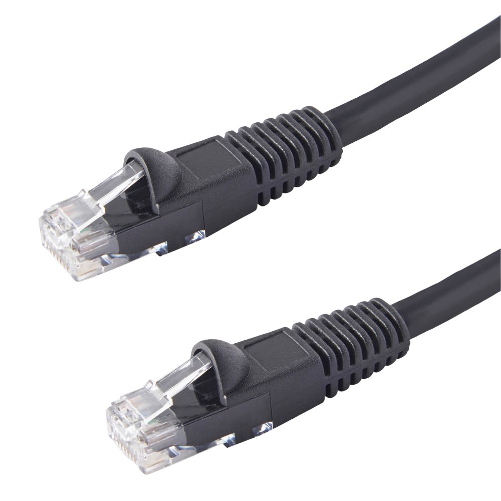 Câble UTP Cat 6 RJ45 non blindé Blyss noir, 5m Câbles et fils