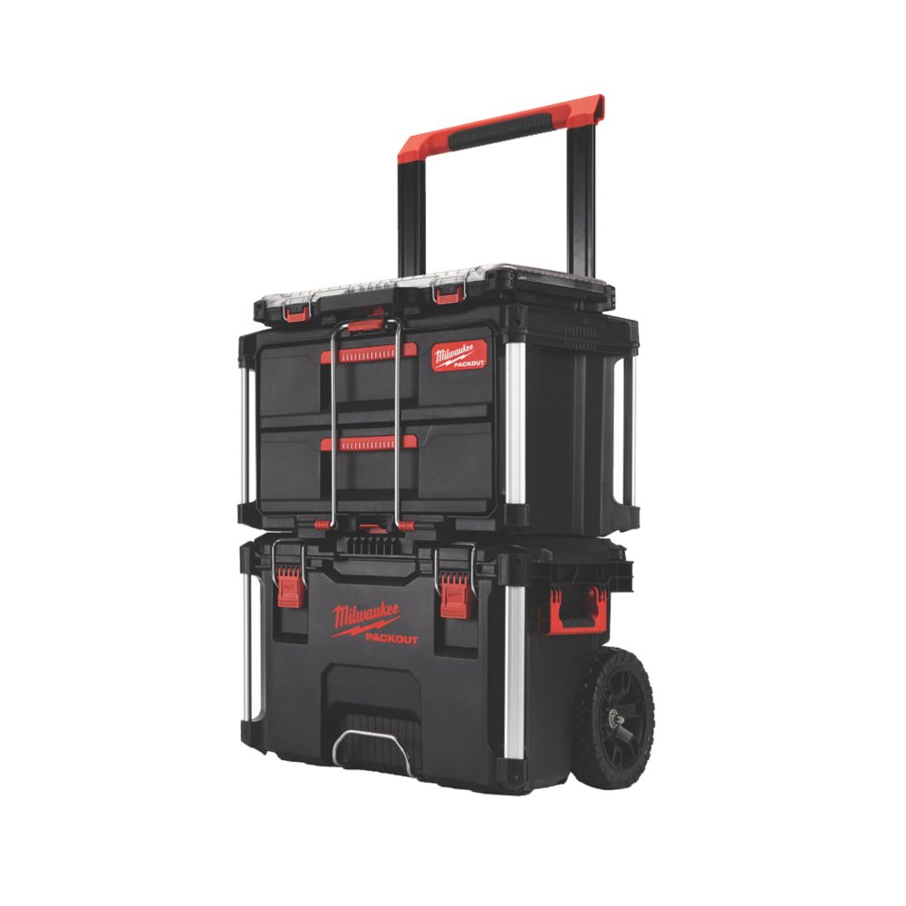 Kit de trolley boîte à outils Milwaukee Packout 3 pièces
