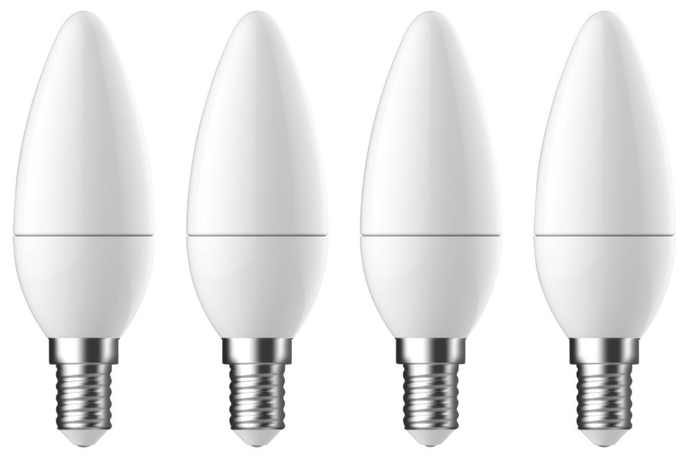 Lot de 4 ampoules LED bougie LAP DFRDCL4GDB E14 470lm 4,2W