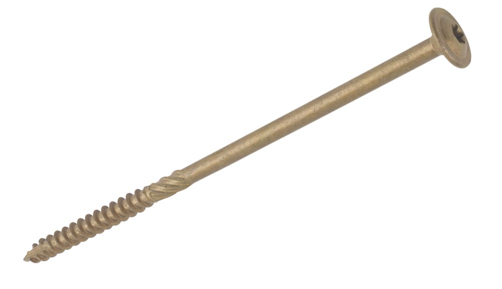 50 vis à bois à tête mince TimbaScrew or 6,7 x 200mm