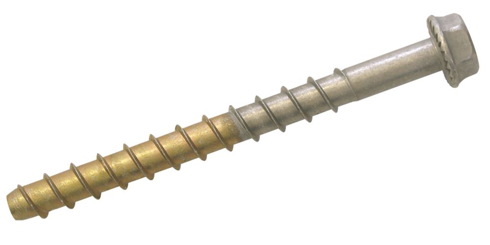 Vis à métaux en acier inoxydable pour béton A4 Friulsider 12mm x 115mm, lot de 25 
