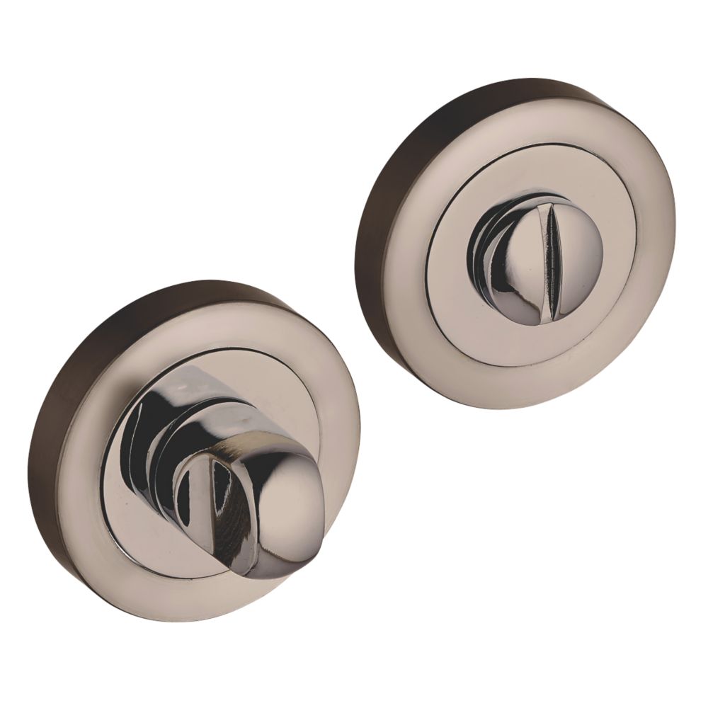 Kit de verrou à bouton à barrette standard Smith & Locke en nickel noir 50mm 