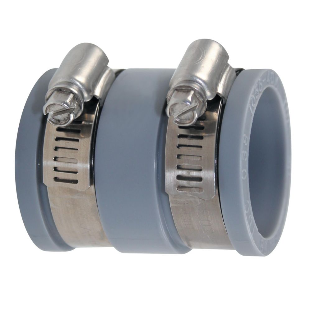 Accouplement multi-matériaux Fitt gris 30/36mm