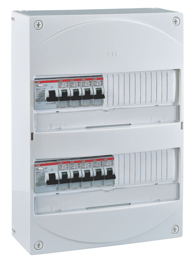 Tableau électrique pré-équipé 2 rangées 13 modules ABB