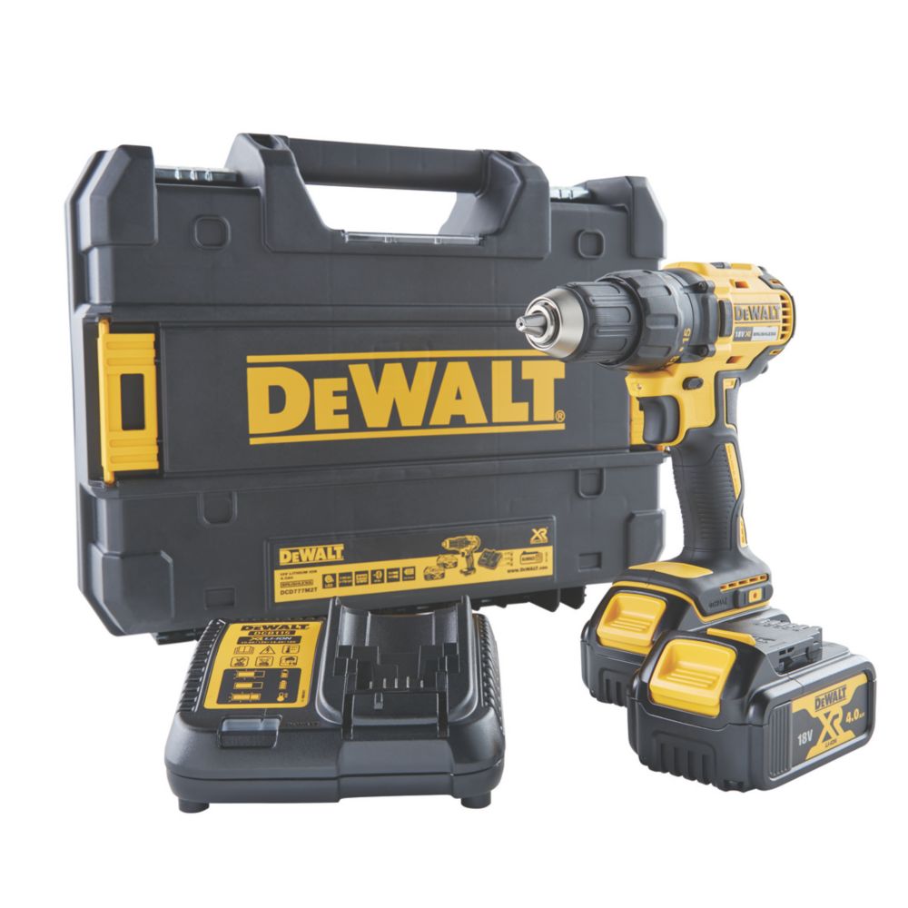 Visseuse sans fil brushless DeWalt DCD777M2T-QW 18V 2x4Ah Li-Ion XR, Perceuse visseuse