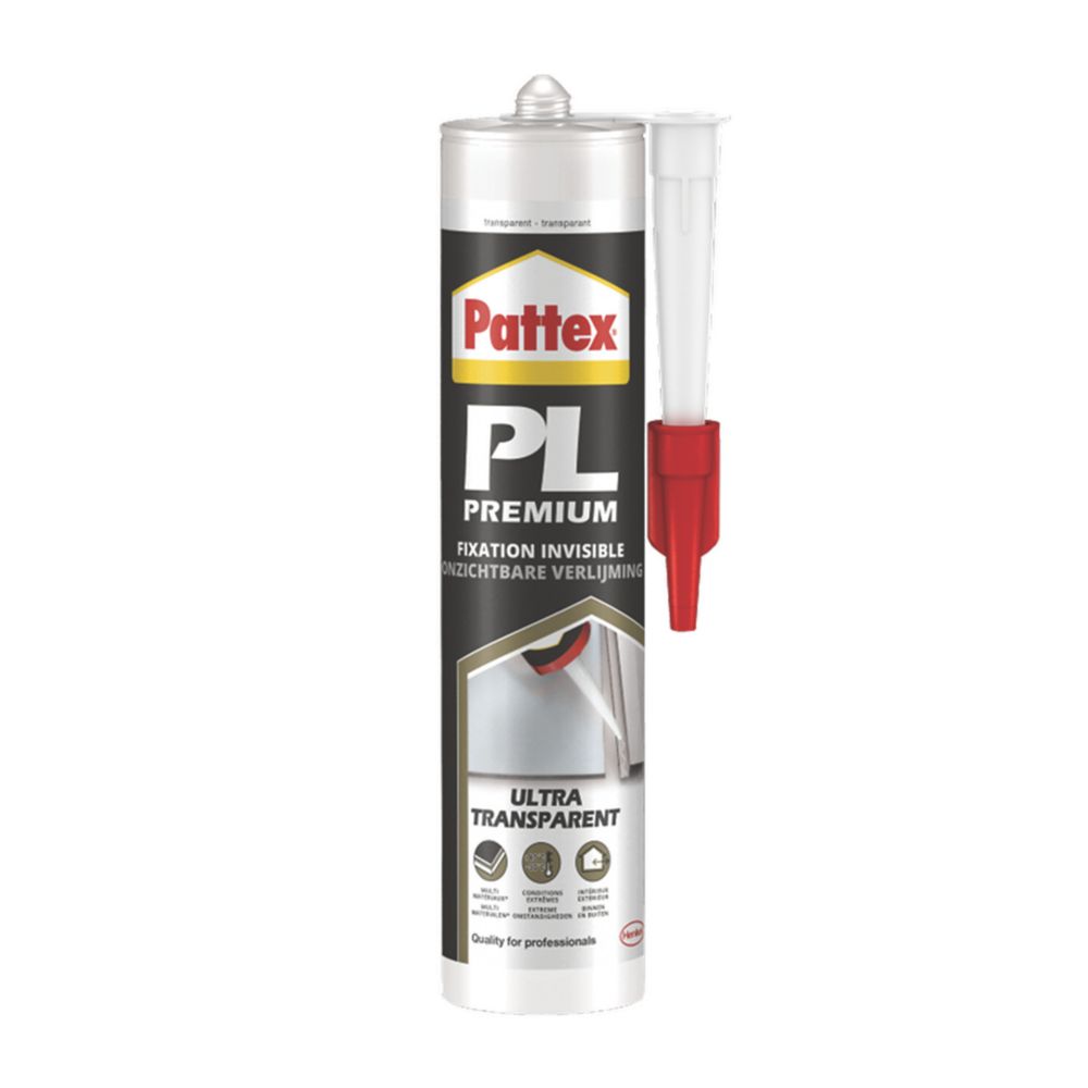 Pattex colle de fixation polymère PL Premium Crystal cartouche 290g