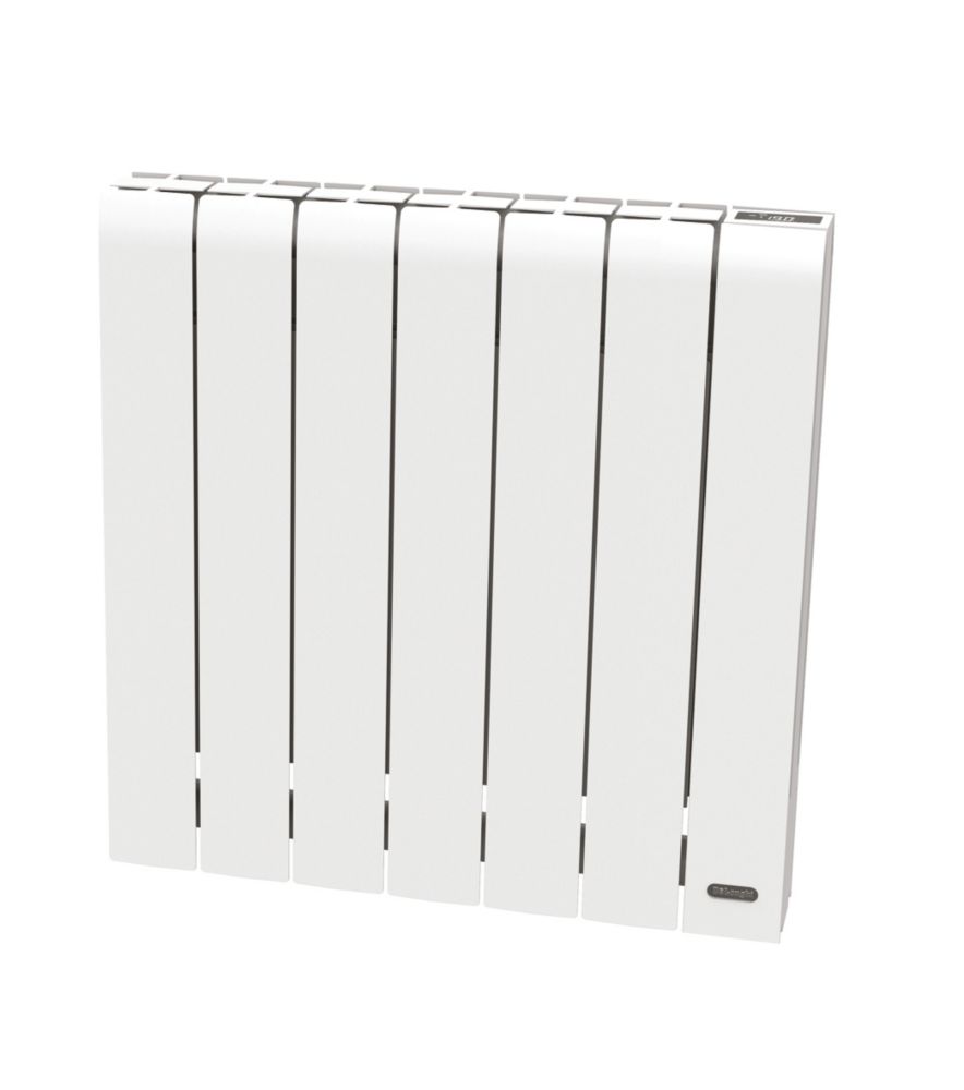 DELONGHI Rubino Radiateur à Inertie Fluide Horizontal Blanc 1000W - 275466  - DiscountElec