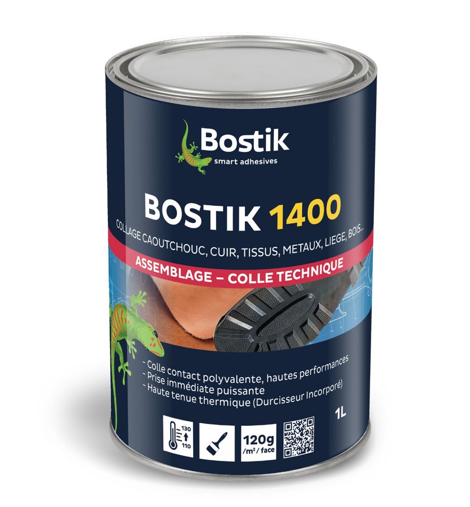 Colle néoprène liquide ambrée 1400 1L Bostik