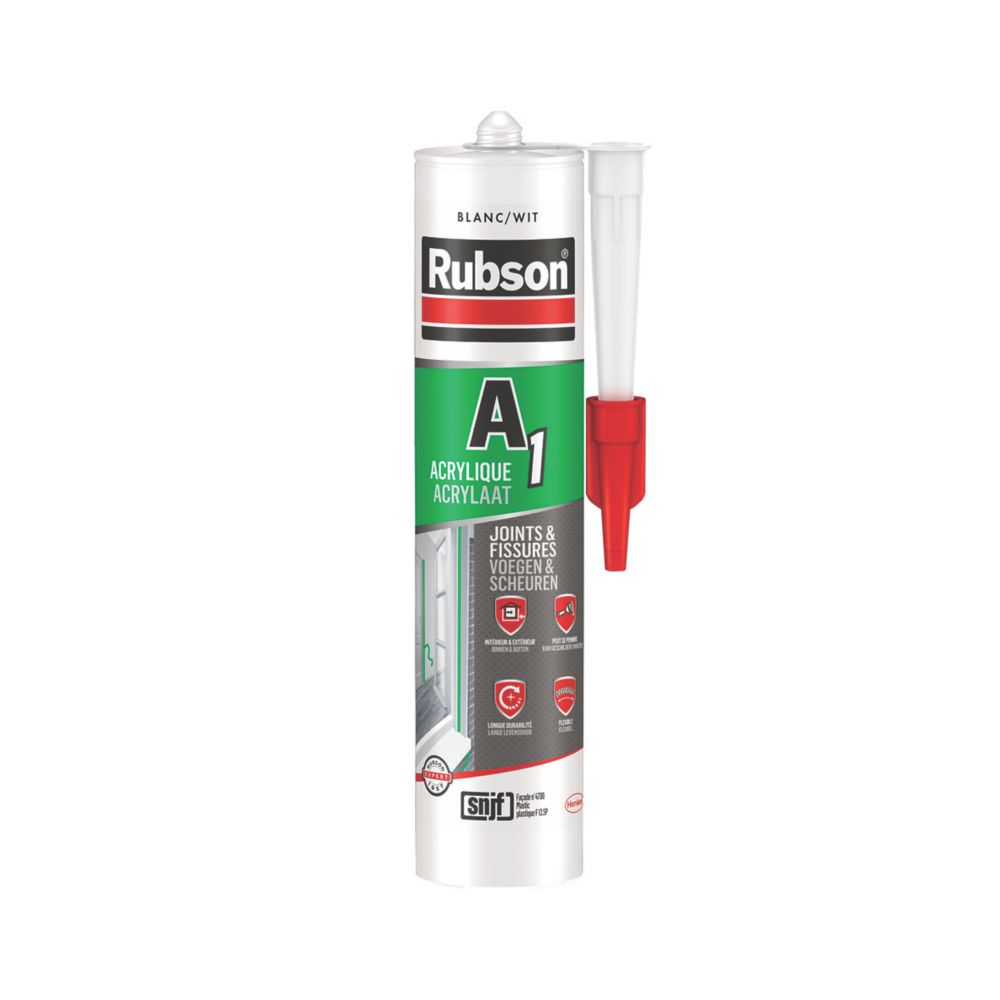 RUBSON Mastic A1 Joint et Fissure Blanc Cartouche 300ml