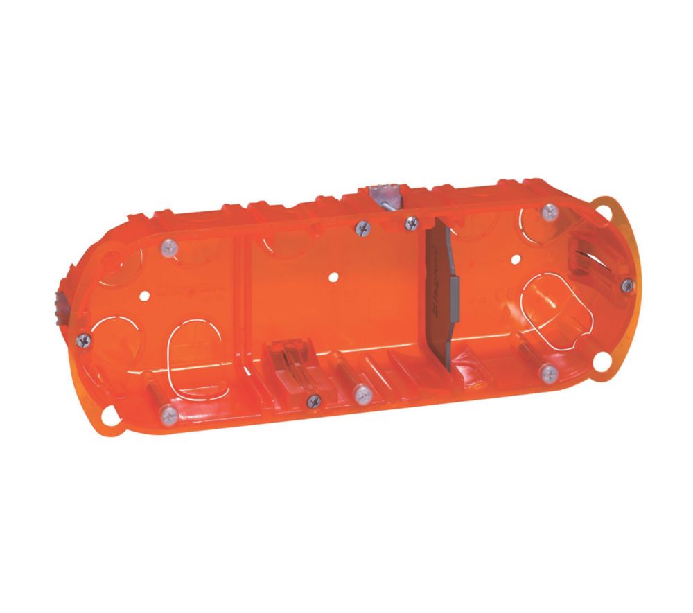 Boîte à encastrer triple affleurante pour maçonnerie 12 modules Legrand Batibox, 40mm, 1 pièce