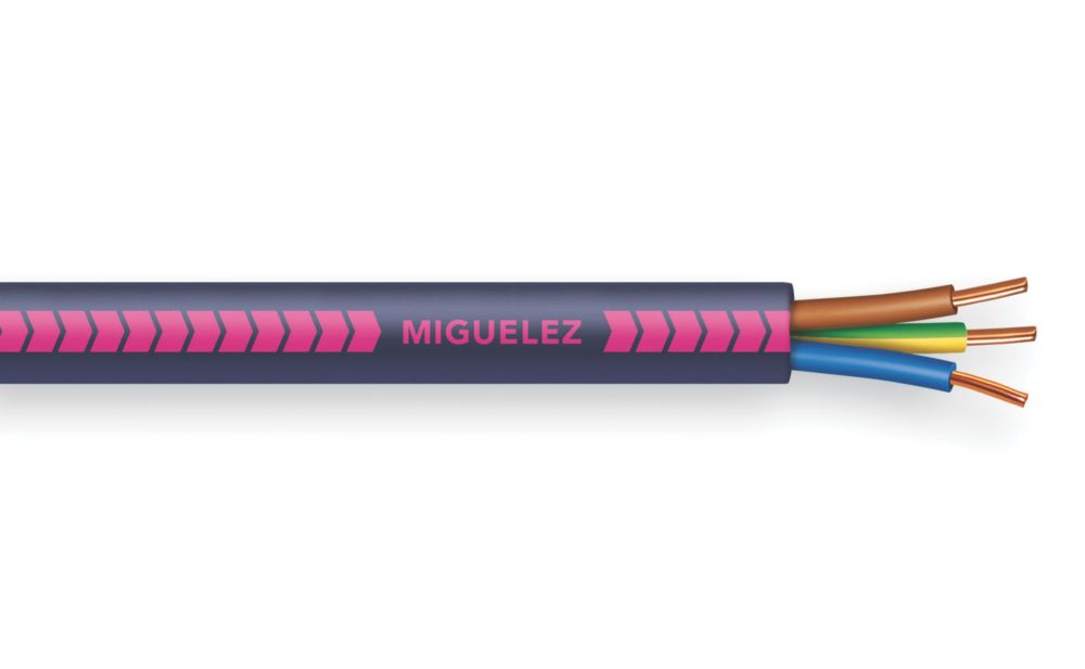 Câble électrique rigide Miguelez N1X6G3-U Bleu 1,5mm² LSZH, bobine de 50m