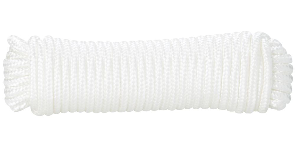 Corde tressée Diall blanche 5mm x 10m 