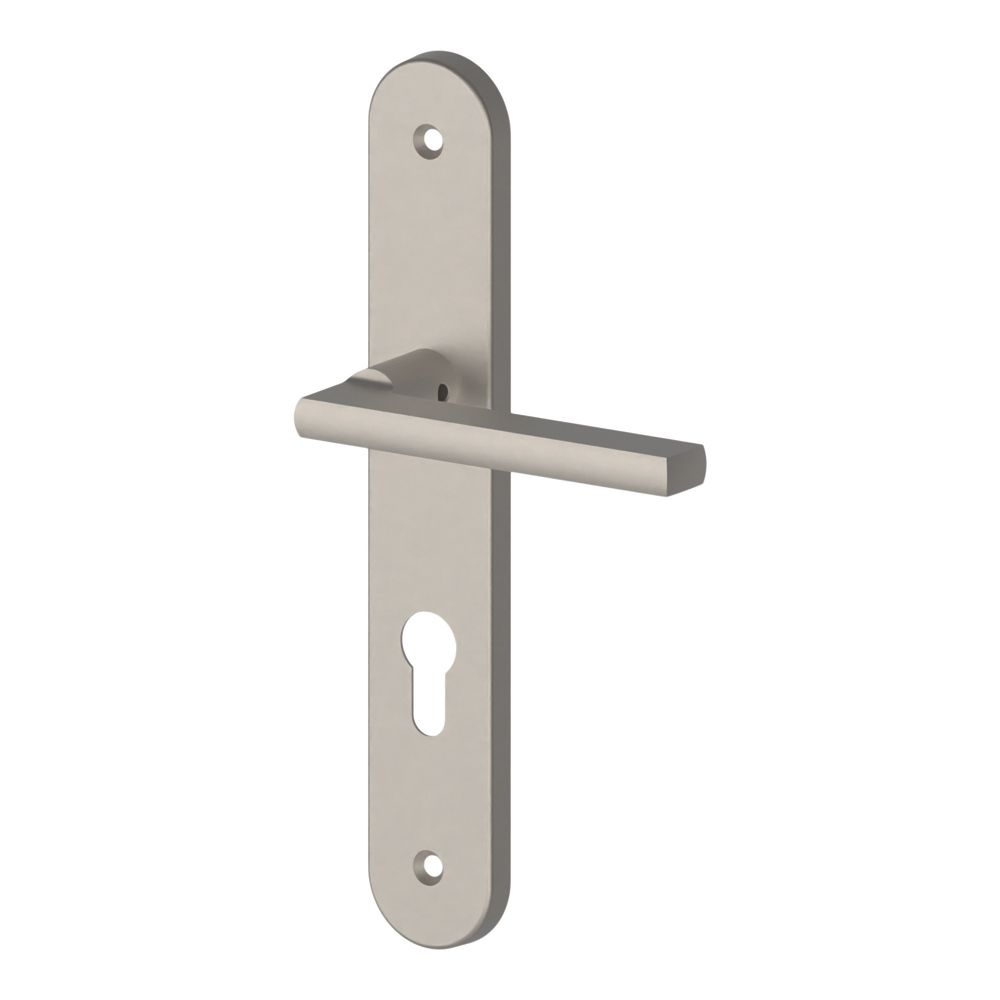  Paire de poignées de porte Cooke & Lewis nickel satiné 