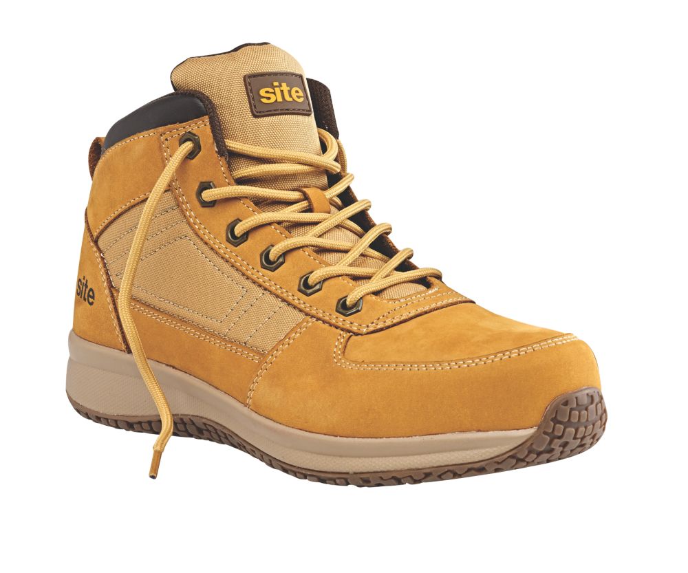 Chaussures de sécurité montantes S1 P Site Sandstone beiges pointure 43
