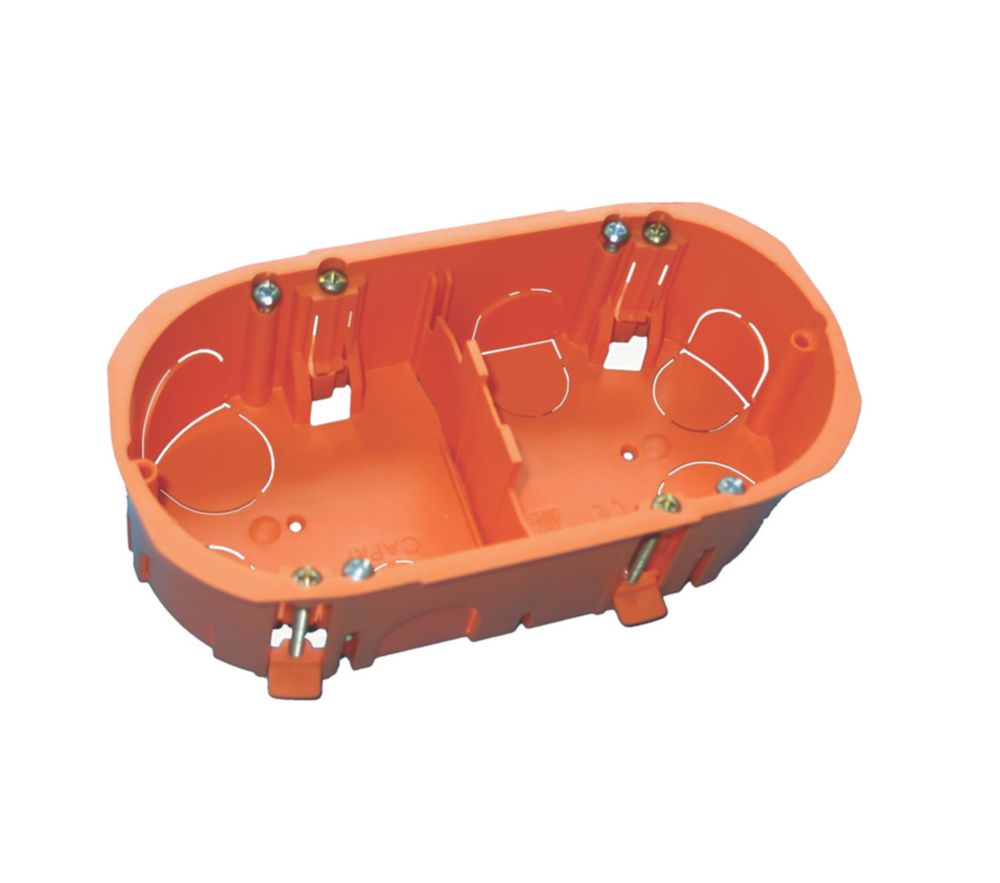 Boîte d'encastrement cloison sèche 2 postes diamètre 67 profondeur 40 Capri