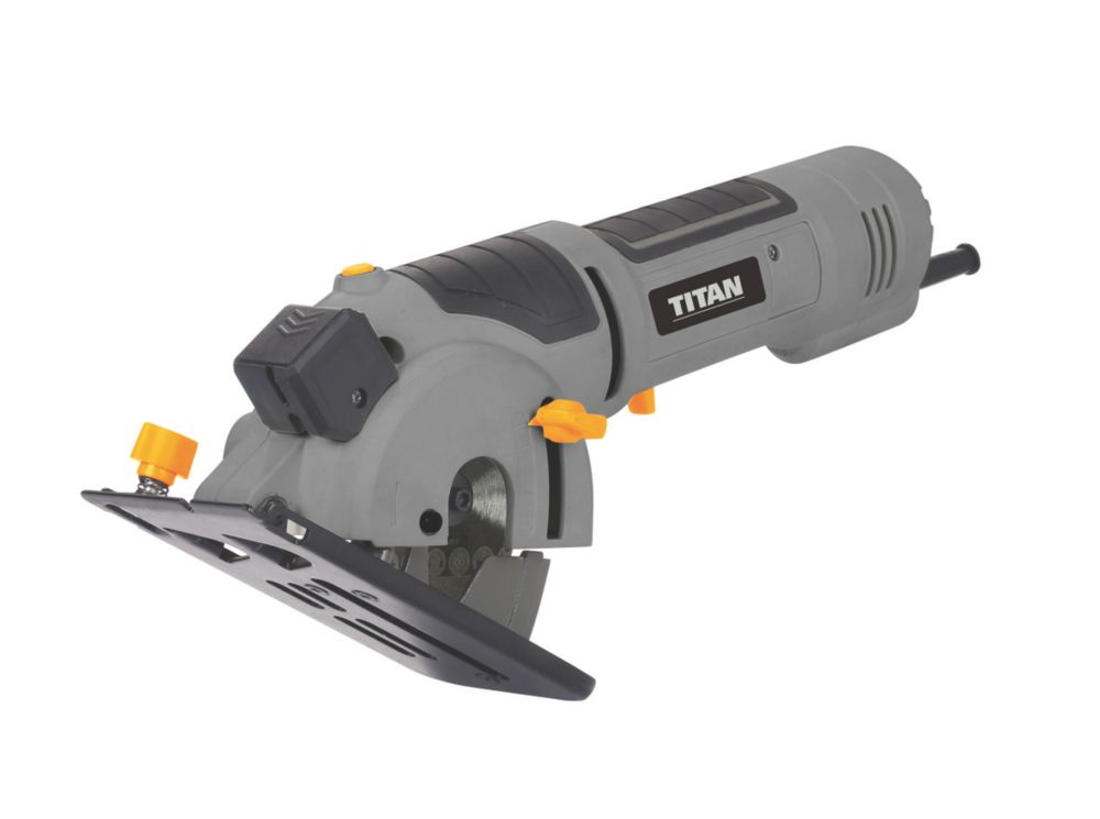 Mini scie circulaire filaire 76mm 240V Titan TTB875MIN 500W 