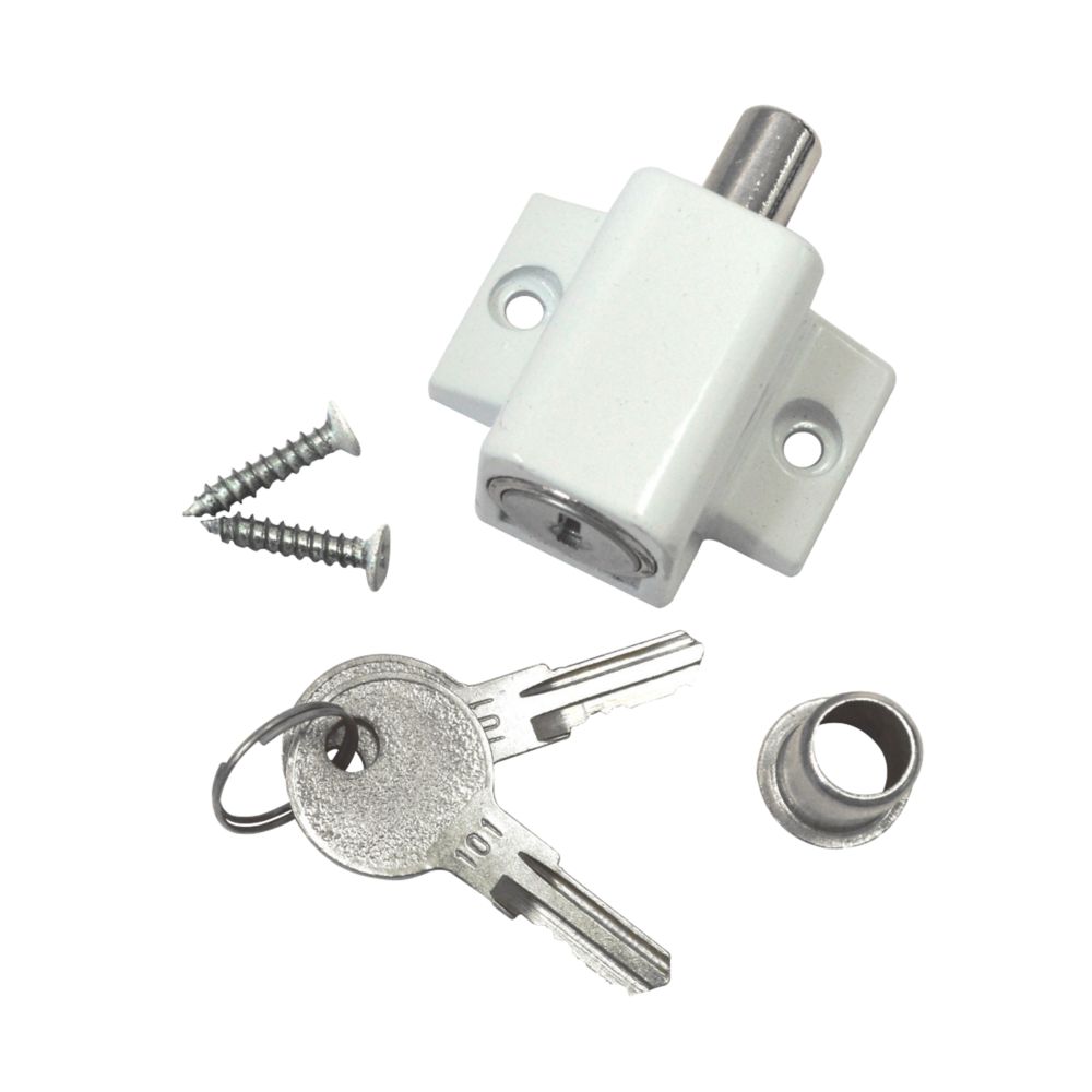 Serrure de porte-fenêtre Smith & Locke blanche