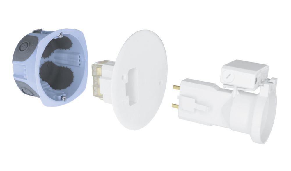 Kit d'applique murale encastrée DCL blanc EUR'ohm Air'Metic 50 pièces