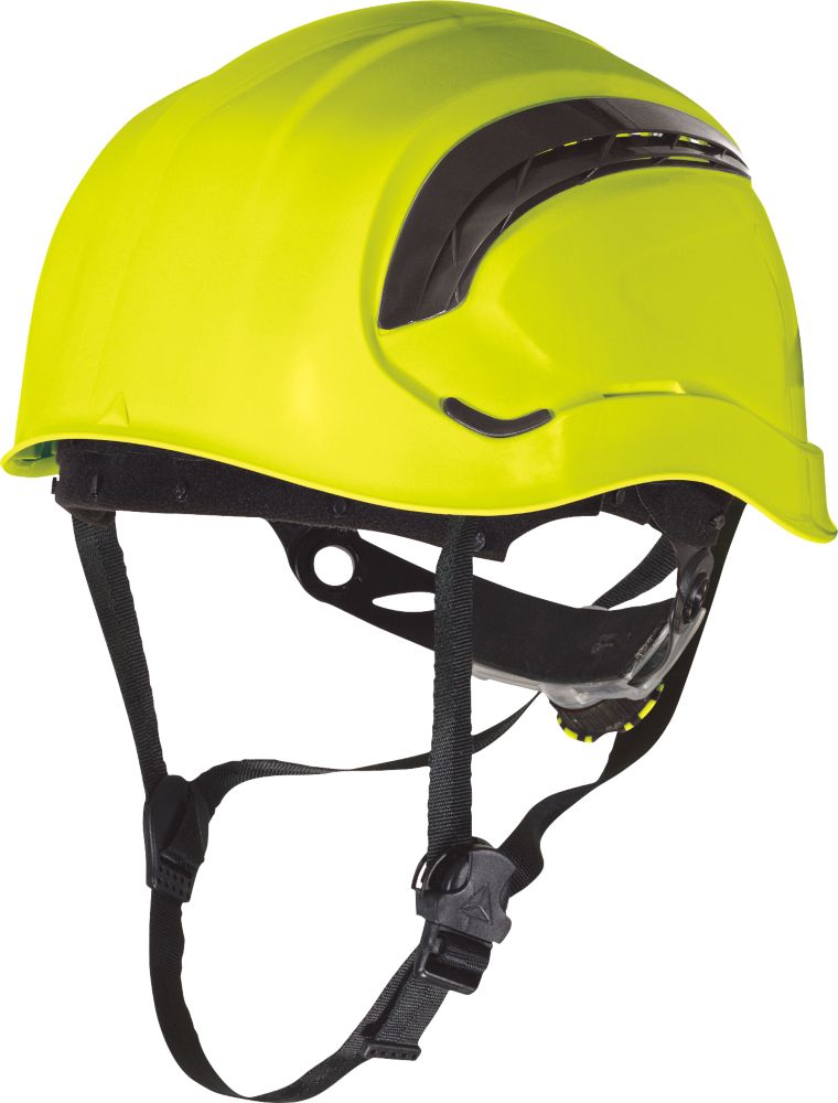 Casque de sécurité en hauteur haut de gamme Delta Plus Granite Wind jaune