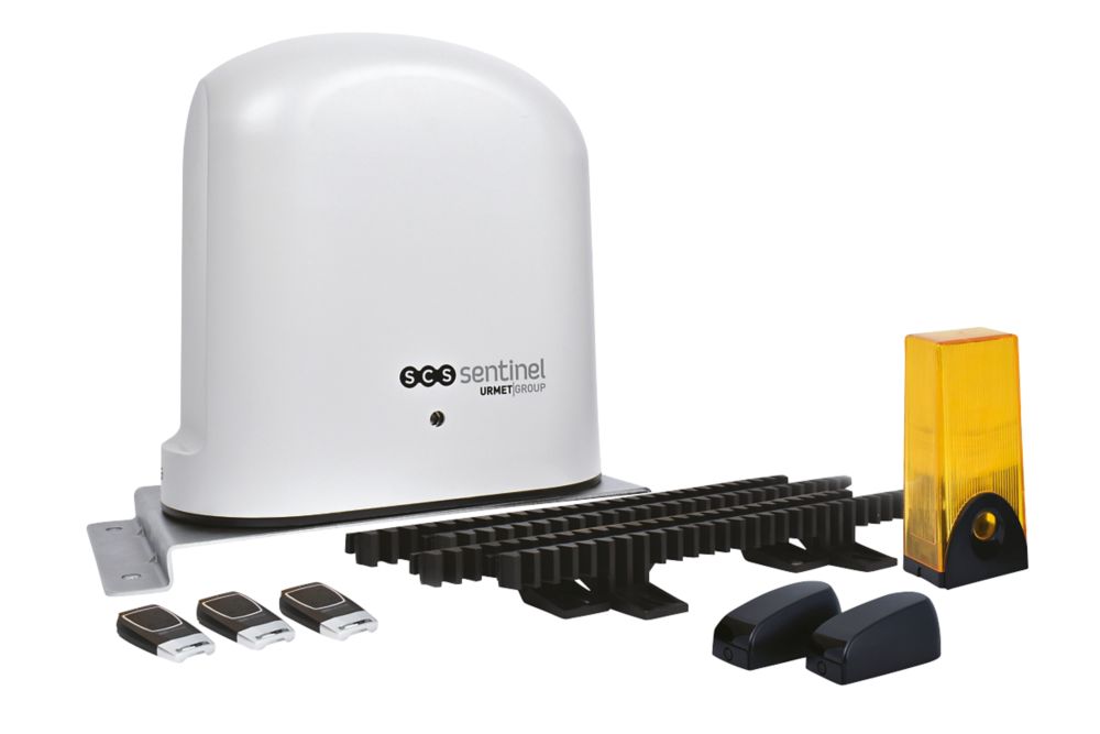 Motorisation de la crémaillère et du pignon SCS Sentinel pour porte coulissante