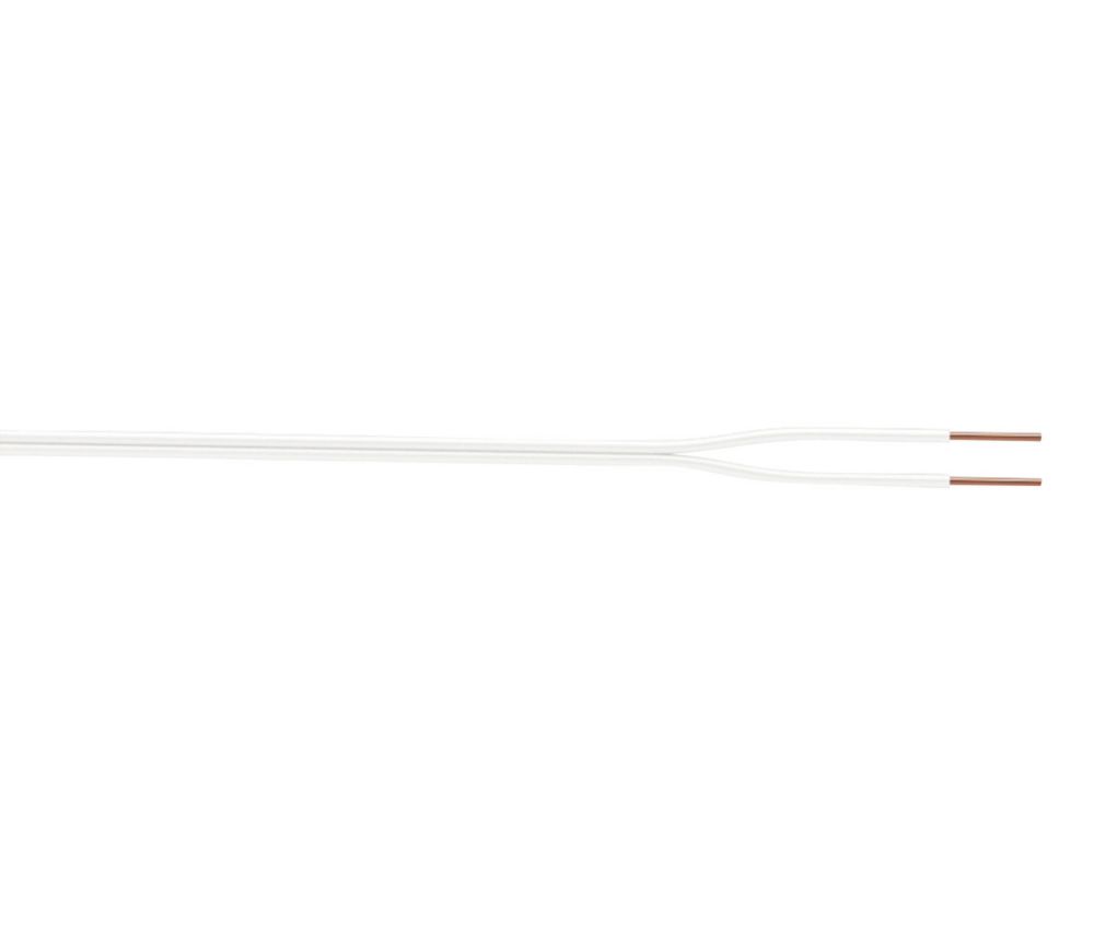 Câble sonnette 2x0,6mm² 50m blanc