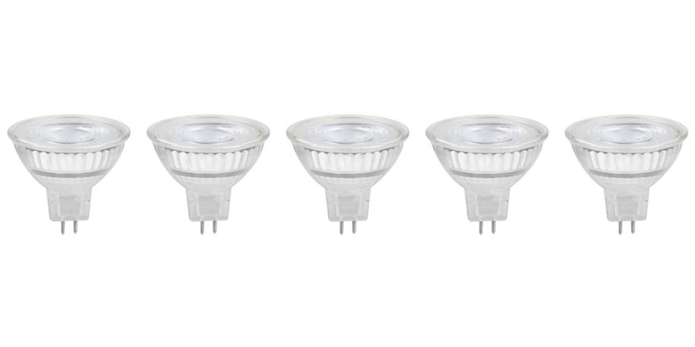 Lot de 5 ampoules LED LAP 0320382730 GU5.3 MR16 345lm 3,4W