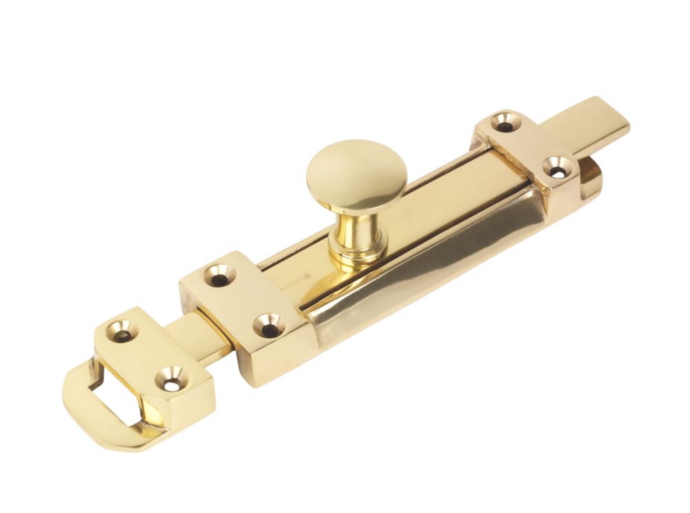 Targette robuste en laiton poli 150mm 