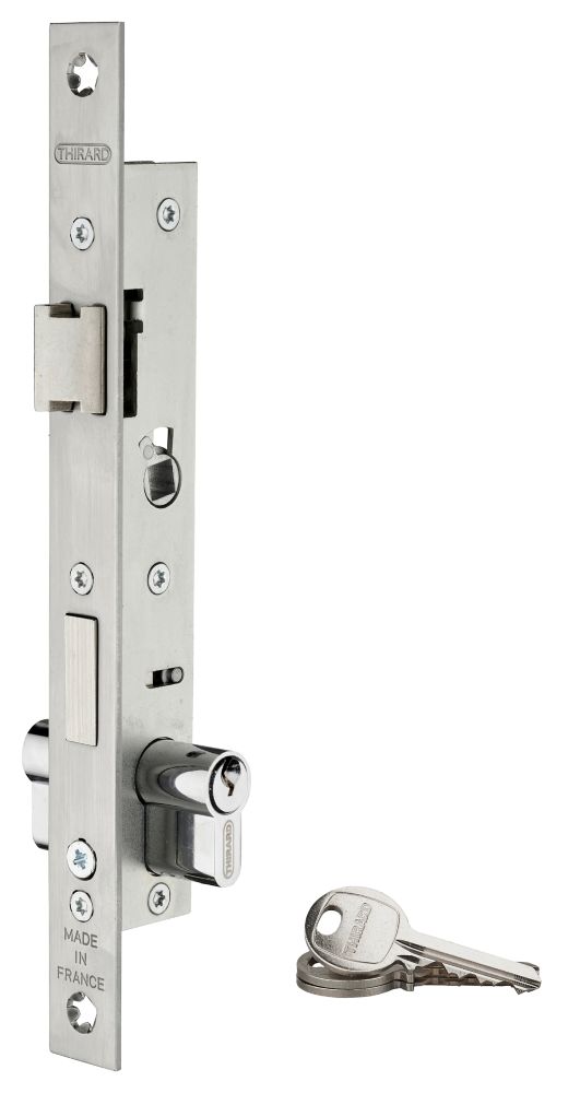 Serrure encastrée Thirard grise 28 x 240mm