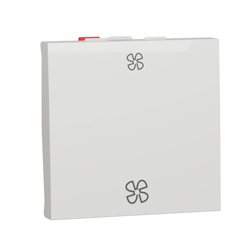 Commande VMC 1 poste 2 modules Unica Blanc Schneider