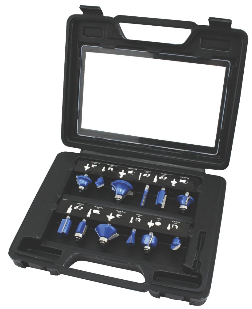 Coffret de 12 fraises défonceuse 6mm 