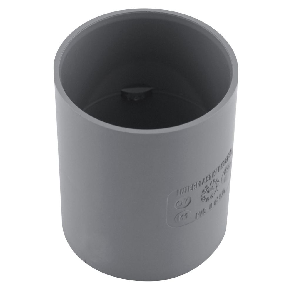 Manchon PVC femelle 32mm à coller gris Fitt