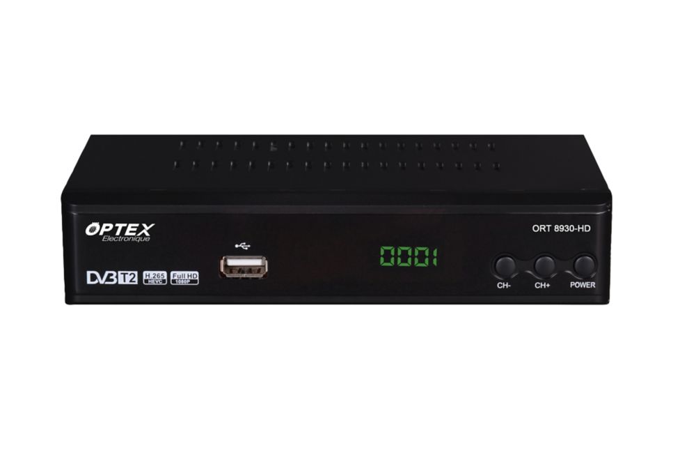 Récepteur à tuner terrestre simple Optex