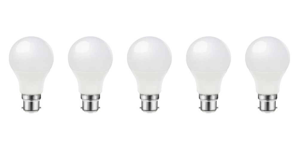 Lot de 5 ampoules LED LAP B22 A60 806lm 7,3W
