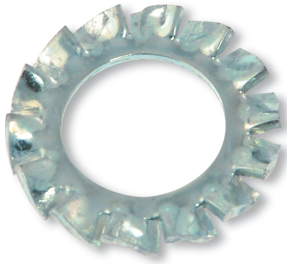 100 rondelles dentelées en acier Easyfix M10 x 0,9mm