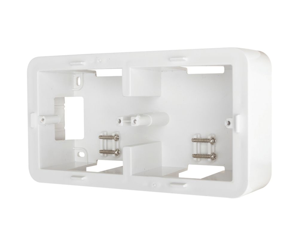 Cadre saillie 2 postes LAP composable blanc