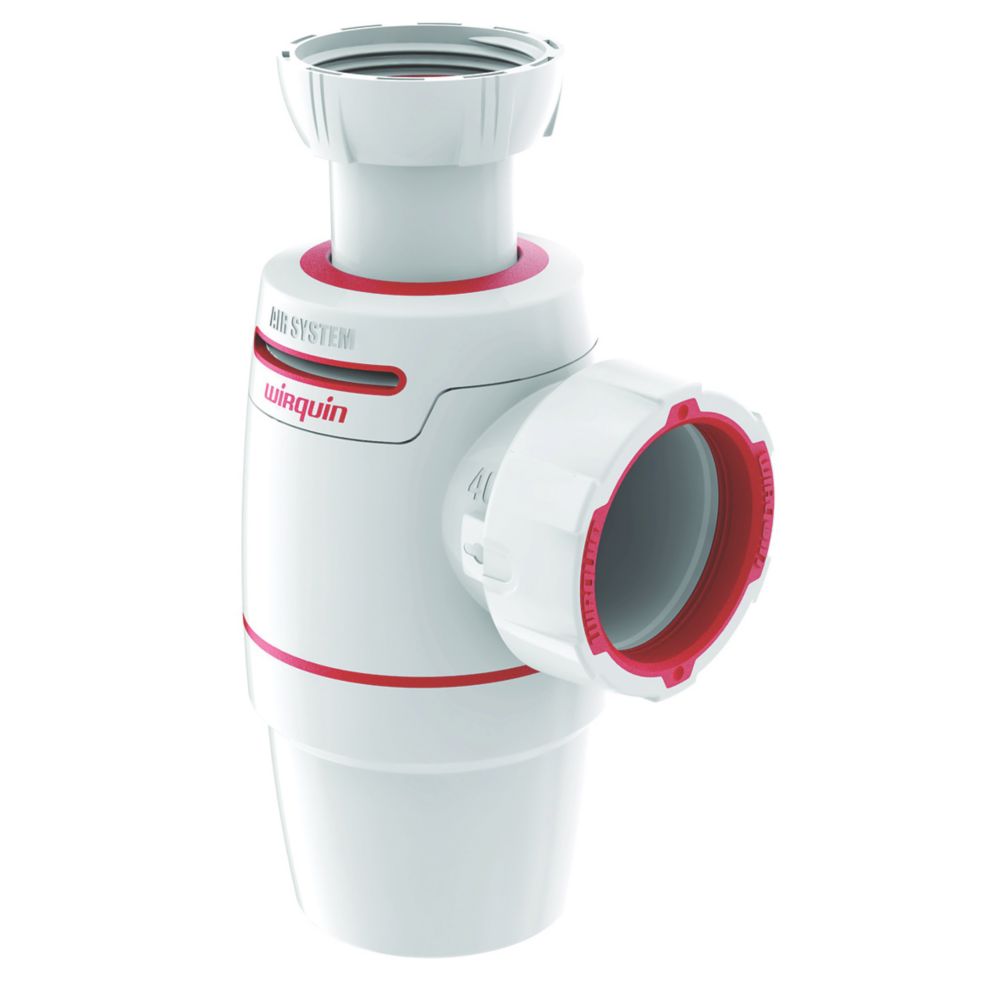 Siphon d'évier Neo Air Wirquin blanc 40mm