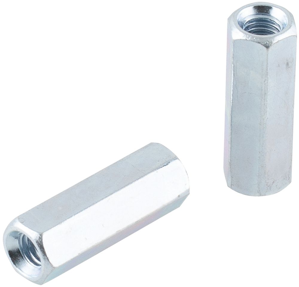 10 écrous de jonction pour tiges filetées en acier au carbone Easyfix M6