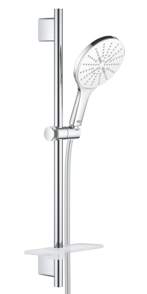 Ensemble de rail de douchette Grohe Vitalio SmartActive 150 design  contemporain chrome/blanc, Ensemble de douche