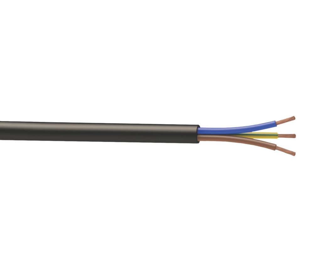 Câble électrique souple HO7RN-F 3G1,5 mm² 25m noir