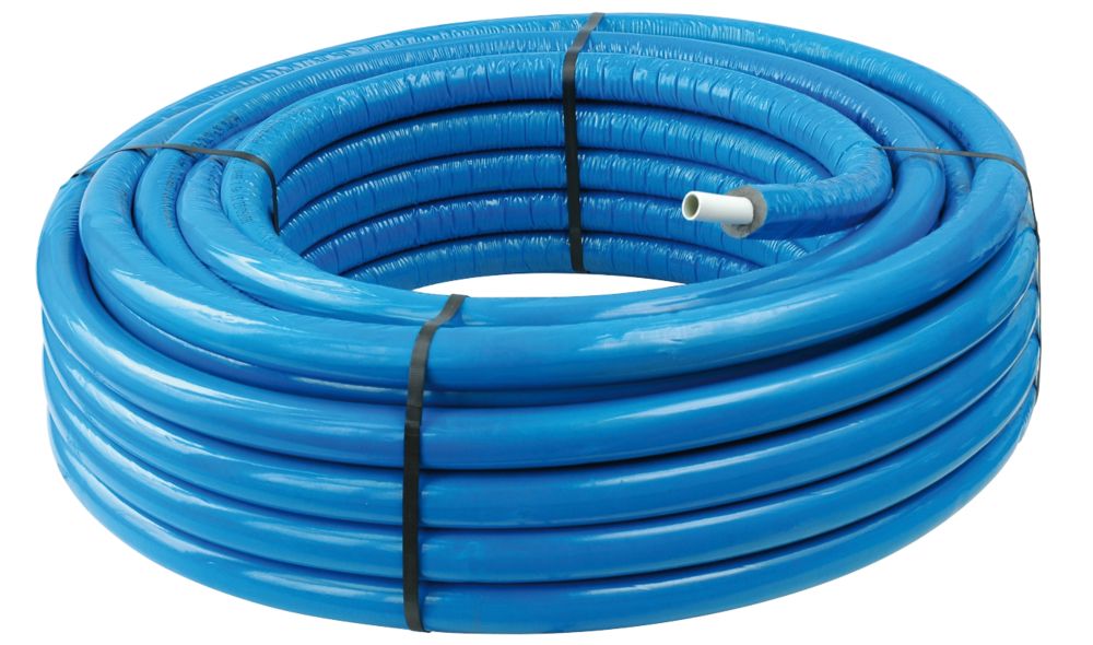 Tube multicouche enfichable Fixoconnect 20mm x 100m bleu