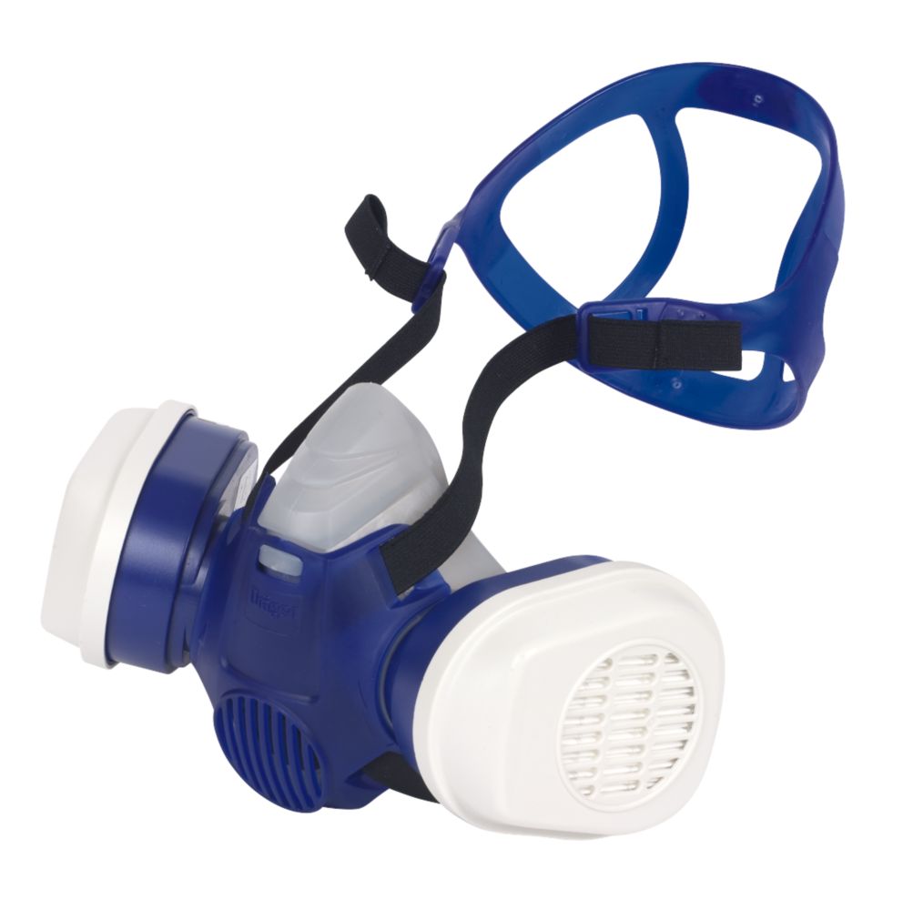 Demi-masque pour peintres et applications agricoles Draeger X-plore 3300+  avec filtres A2-P3, Masque anti-poussière et respiratoire