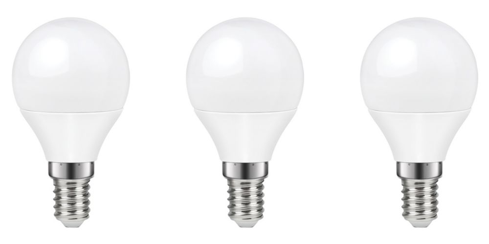 Lot de 3 ampoules LED mini globe LAP E14 250lm 2,2W