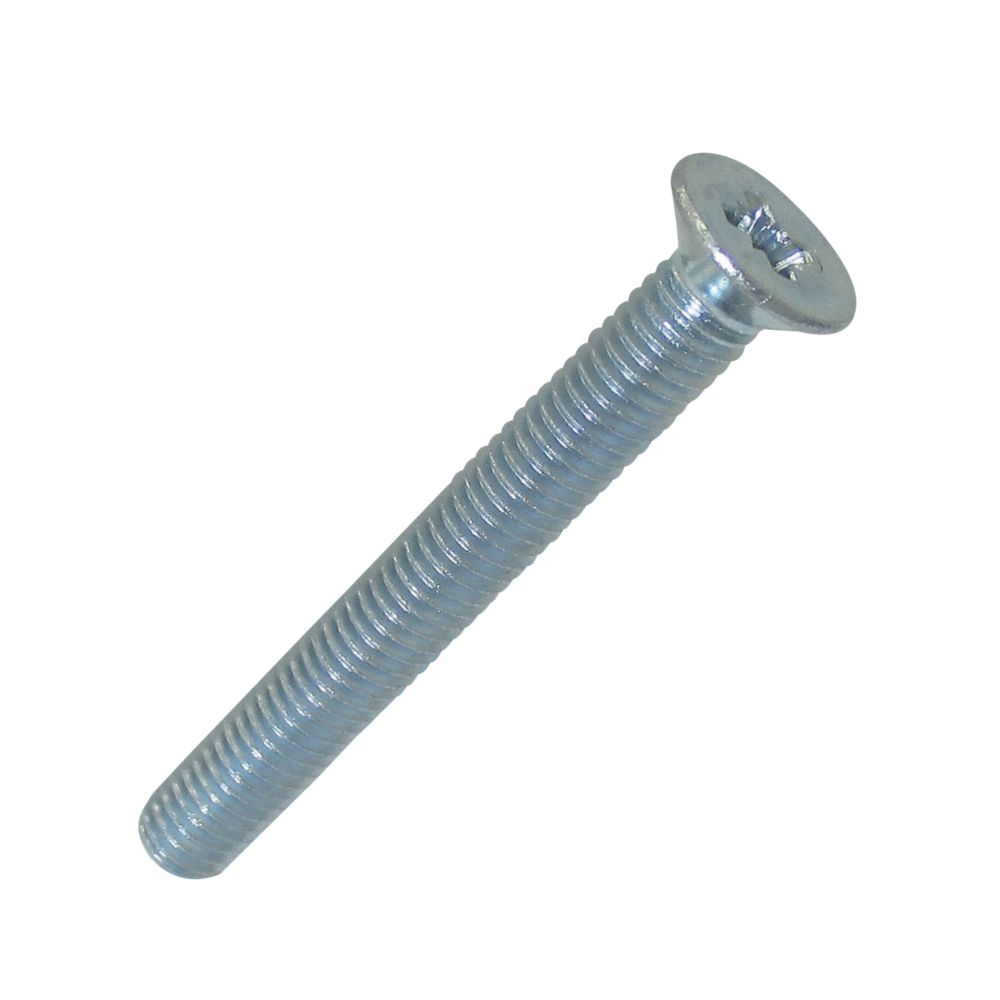 25 vis à métaux fraisées zinguées brillantes Easyfix M5 x 40mm